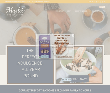 Marlos Bakeshop cookies made
