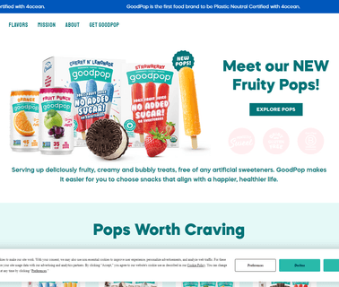 Goodpop advertising project