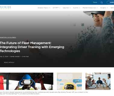 Training Industry career development
