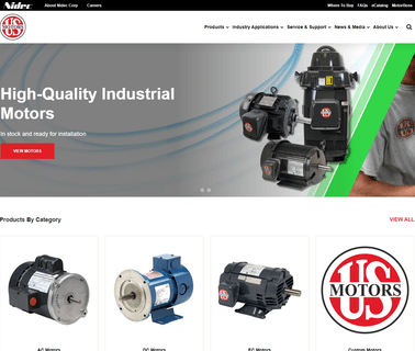U.S. Motors Nidec Motors brand components
