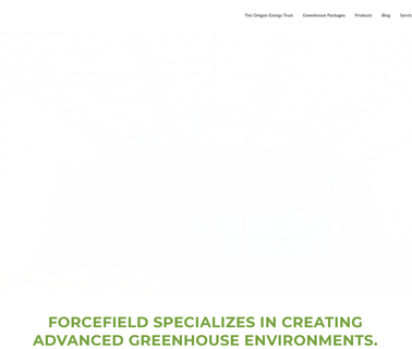 Home - Forcefield greenhouse structures
