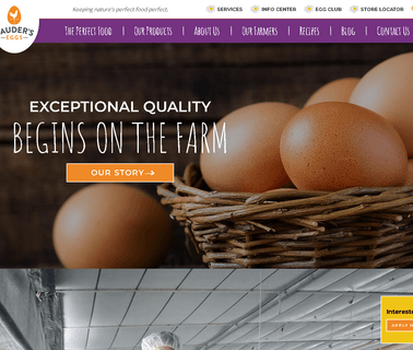 R.W. Sauder, Sauder Eggs boiled scallop
