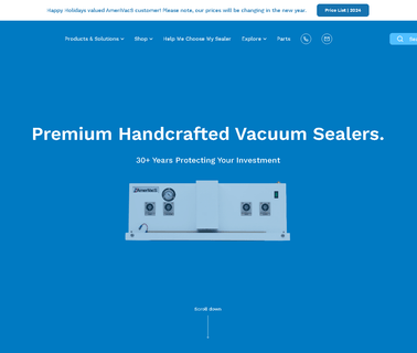 Amerivacs Retractable Nozzle medical sealers