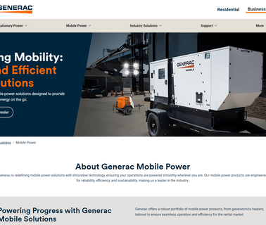 Generac Mobile Products construction much