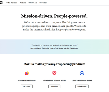 Mozilla people web