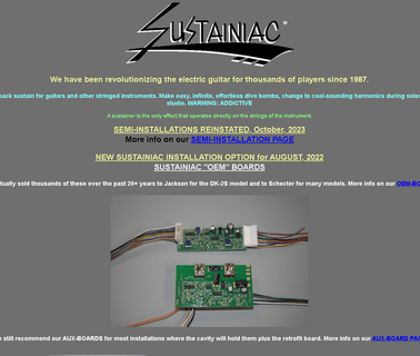 Sustainiac Home Page guitar recording