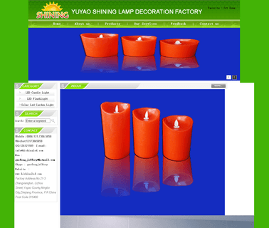 Yuyao Shining Lamp Decoration battery candle operated