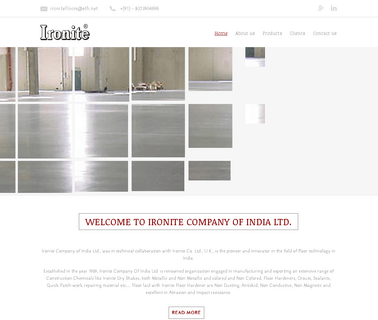 Ironite Company Of India Ltd. hardener