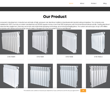 Zhejiang Rongrong Industrial casting aluminum radiator