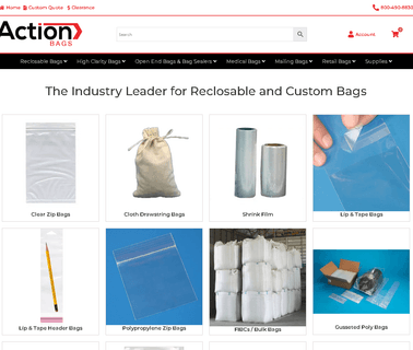 Action Bag & Display flat paper bag