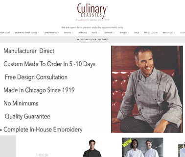 Culinary Classics restaurant uniforms hats