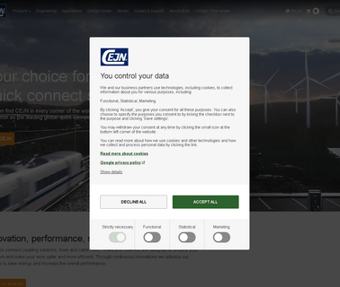 Cejn North America fittings quick disconnects
