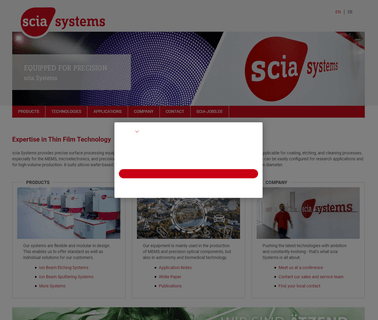 Scia Systems Gmbh ashing manufacturer