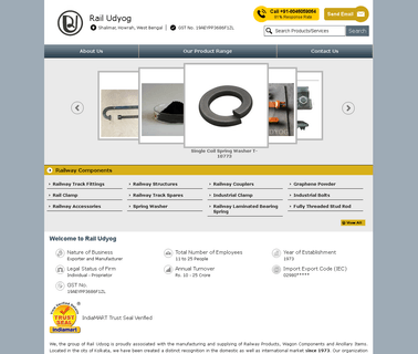 Rail Udyog steel single spring
