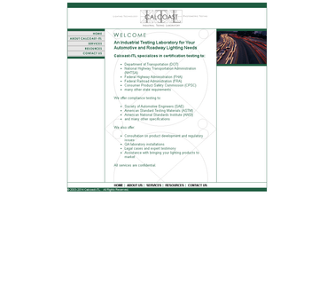 Calcoast-Itl Welcome Industrial Testing Laboratory Automotive lamp test
