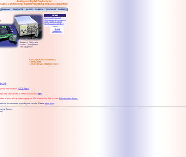 Frequency Devices filters business