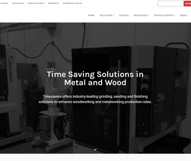 Timesavers, Llc; Sanding Technology for Wood woodworking
