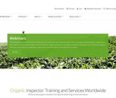 International Organic Inspectors Association Ioia issues international