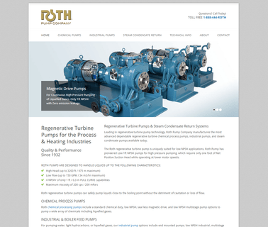 Roth Pump Co. water reducing