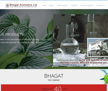 Bhagat Aromatics Limited dementholised mint