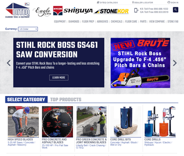 Diteq Diamond Tools & Equipment, Co concrete saws