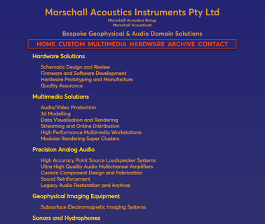 Marschall Acoustics Group arrays