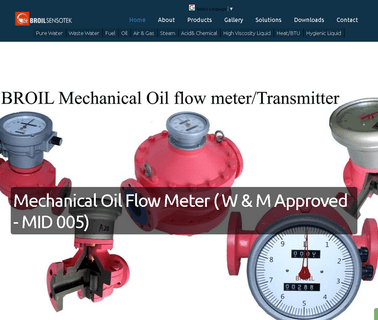 Broil Sensotek Industries turbine water meters