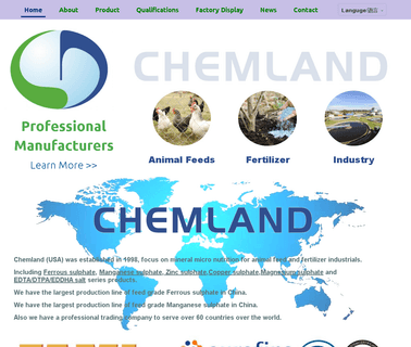 Guangxi Hezhou Chemland zinc sulphate feed