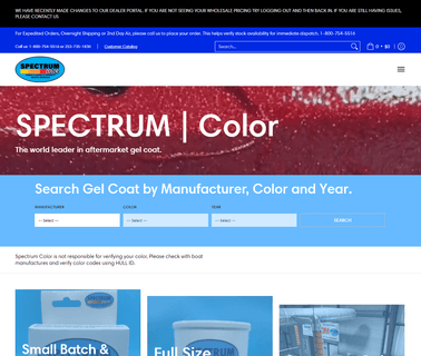 Spectrum Color, Boat Broke marine sales