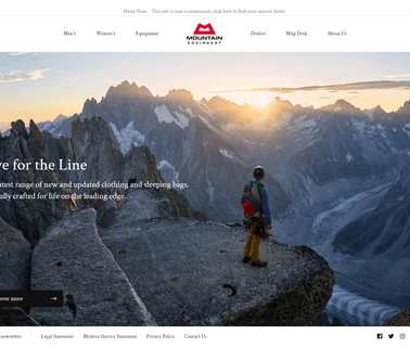 Mountain Equipment hiking