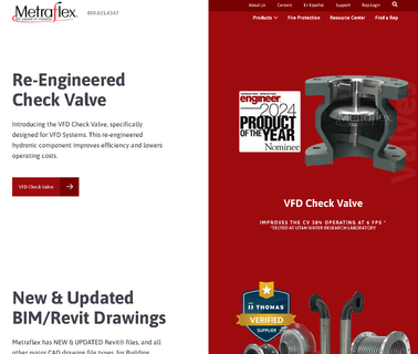 Metraflex Co. fire protection valves