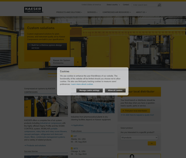 Kaeser Compressors vacuum mining