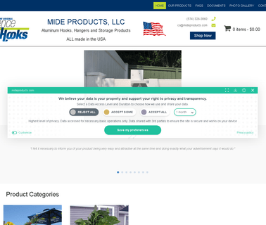Mide Fence Hooks/Hydroqual decorating area