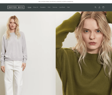 Home - Doffer Boys cashmere knitwear sweaters