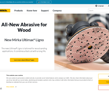 Welcome to Mirka Abrasives high quality abrasive