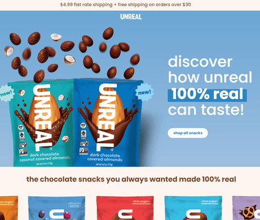 Unreal Brands chocolate brands