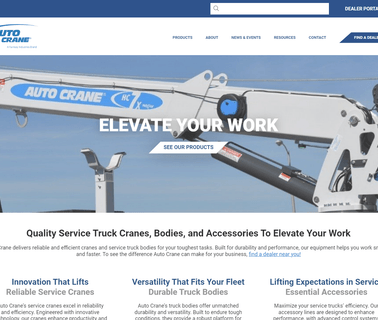 Auto Crane Company cranes body mounted