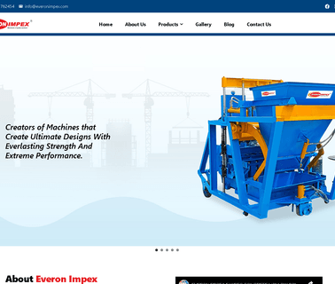 Everon Impex block machine manual