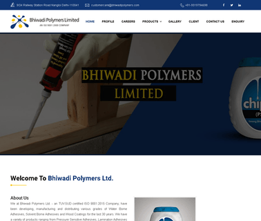 Bhiwadi Polymers Limited distemper lime binder