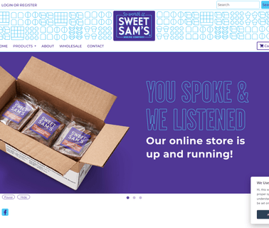 Sweet Sams Baking Company turning manual