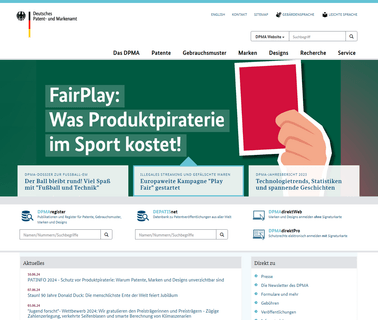 Dpma, Startseite patents