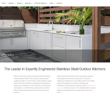 Danver Stainless Outdoor Kitchens stainless cabnet