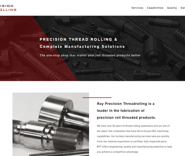 Ray Precision Threadrolling,  quality thread