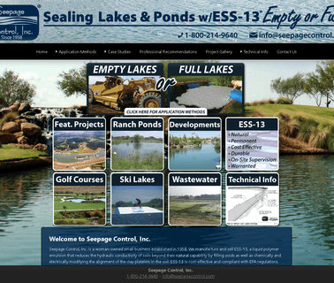 Seepage ControlSpecializi koi ponds