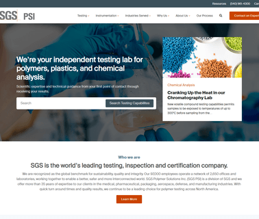 Polymer Solutions material consultants