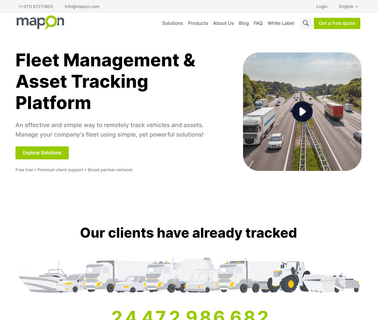 Mapon fleet tracking device