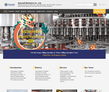 Zhangjiagang Sunswell Machinery water filling machines