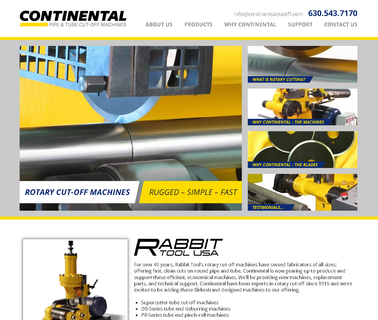 Continental Pipe & Tube Cut Off Machines pipe cut off tool