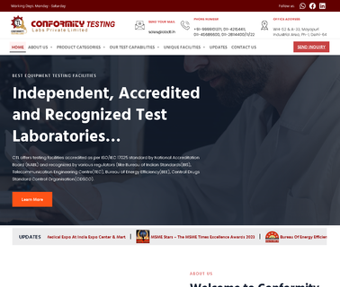 Conformity Testing Labs lab disc