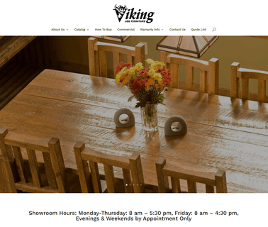 Rustic Furniture: Handmade Log & Barnwood Viking Log Furniture cabin furniture